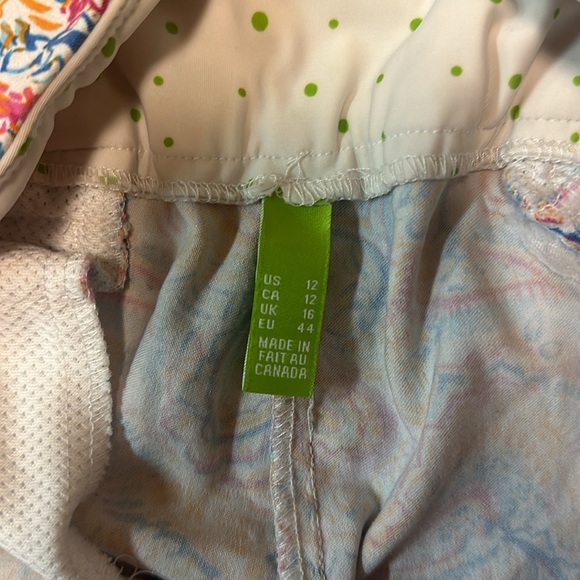 Swing Control Paisley Print Golf Pants Ankle Cropped Colorful Size‎ 12 - Picture 4 of 7